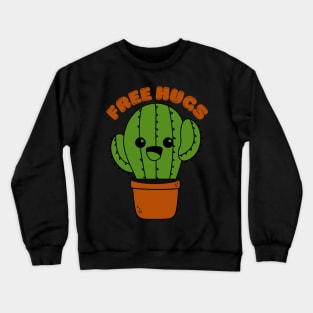 Free Hugs Kawaii Cactus Crewneck Sweatshirt